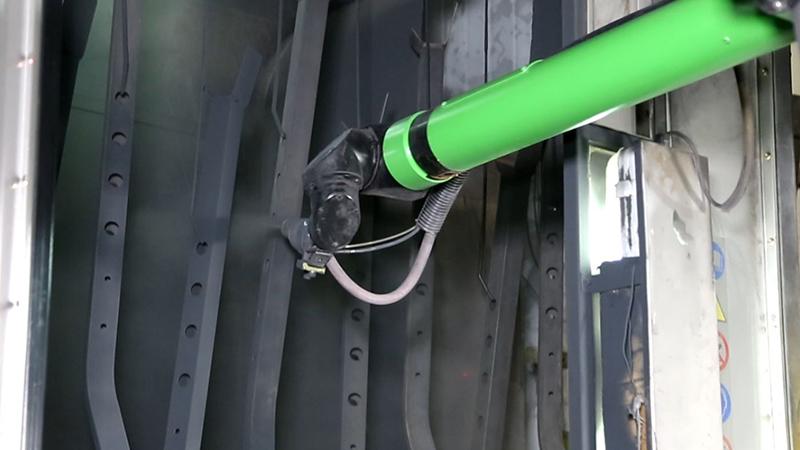 Revestimento em pó automático